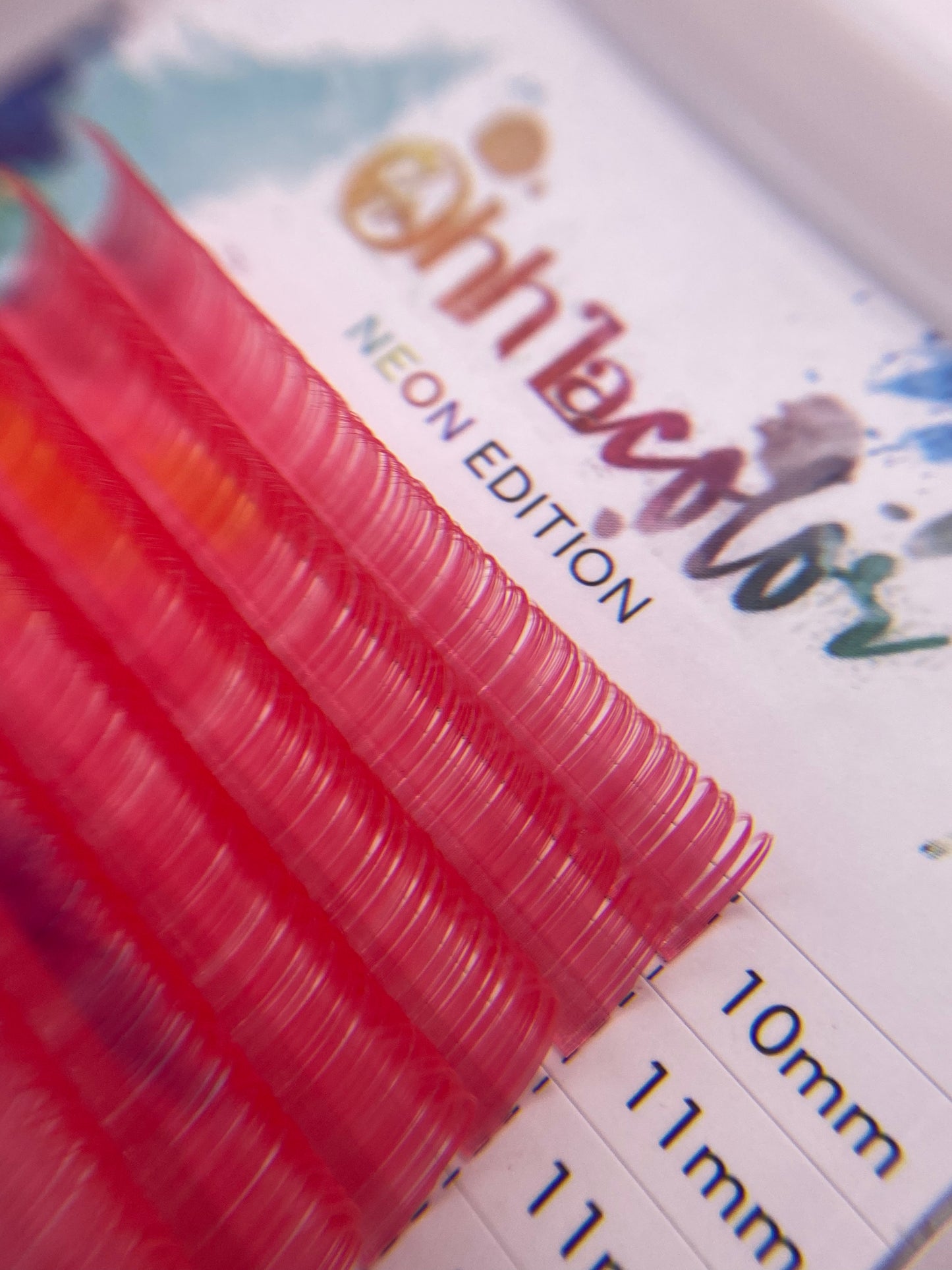 Neon color lashes